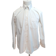 Chemise Churchill Made in Britain Blanche Uniforme Épaulettes M/L Officier