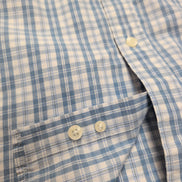 Chemise Dockers modèle bleu carreaux poche logo manches courtes XL/XXL