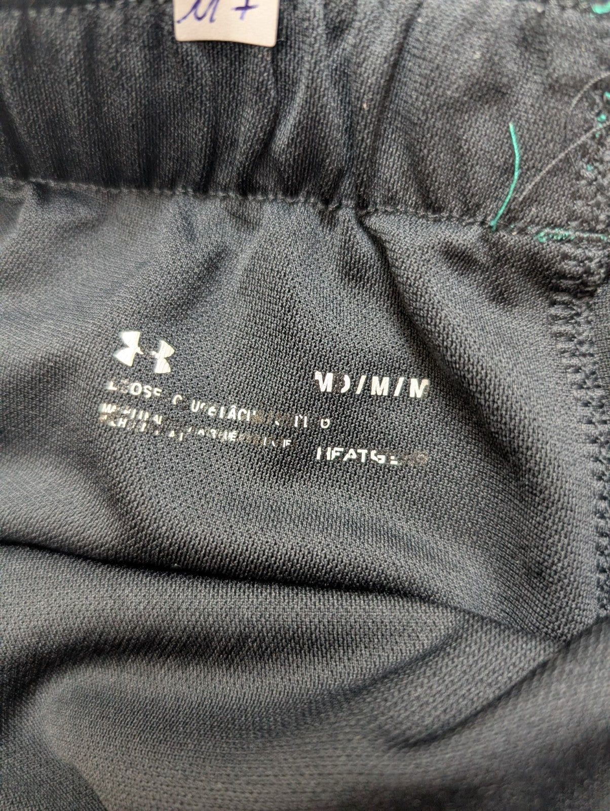 Short Under Armour HeatGear Noir & Vert - Femme Taille M