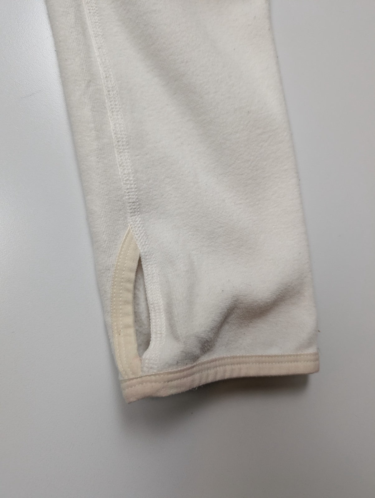 Veste Polaire Microfibre Blanche femme avec Capuche - Taille XL