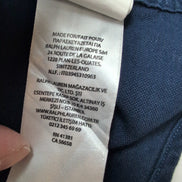 Chemise Ralph Lauren Slim Fit S Bleu Marine Multi Logos Manches Courtes