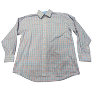 Chemise Chaps bleu blanc rouge à carreaux taille XL #45e