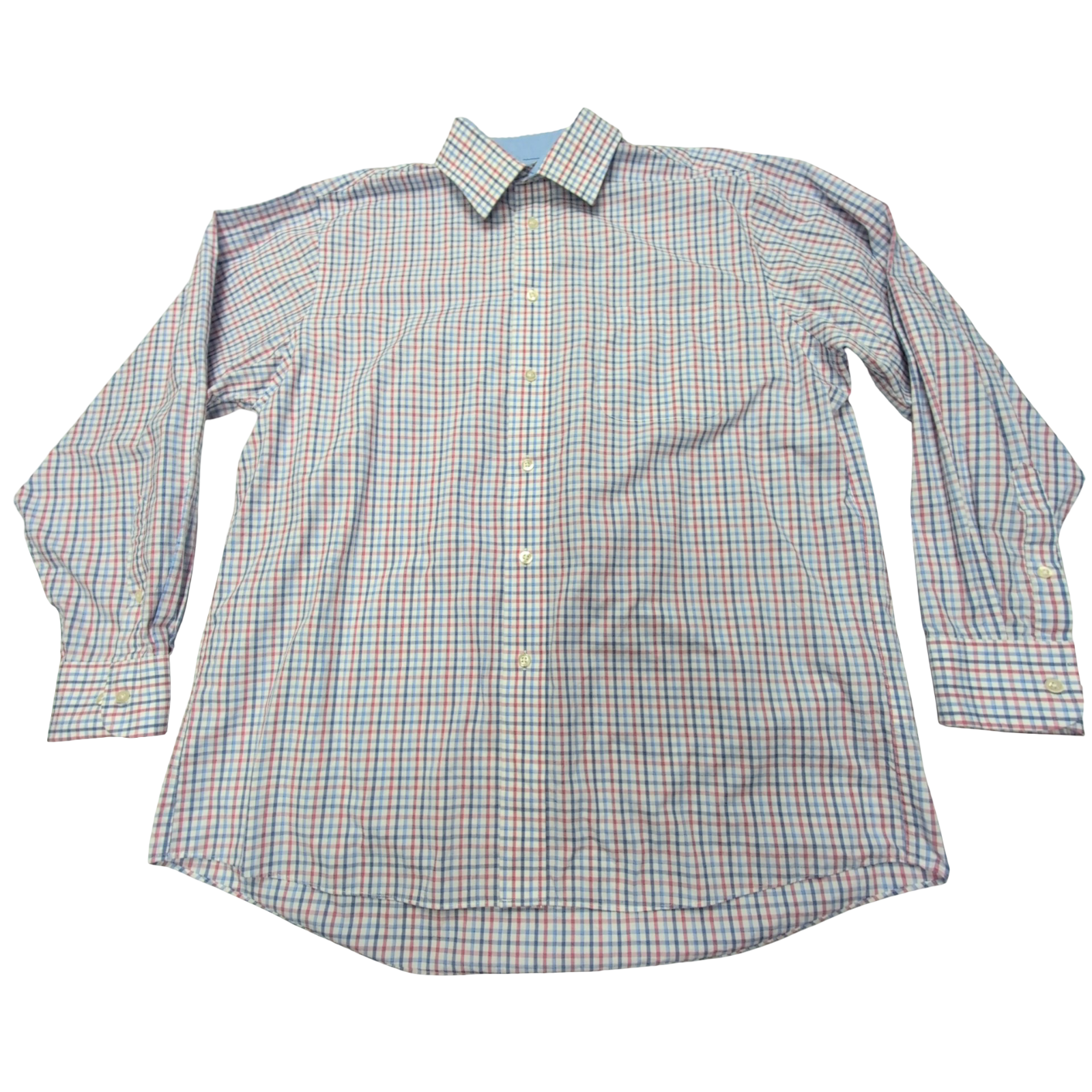 Chemise Chaps bleu blanc rouge à carreaux taille XL #45e