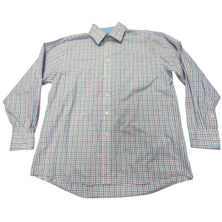 Chemise Chaps bleu blanc rouge à carreaux taille XL #45e