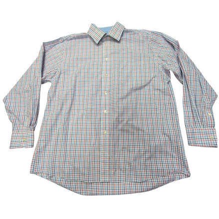 Chemise Chaps bleu blanc rouge à carreaux taille XL #45e