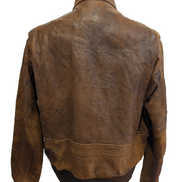 Scully Blouson Veste Cuir Véritable Vintage Marron Clair T44 XL Aviateur