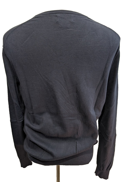 Pull Polo Ralph Lauren Bleu Marine Logo Bleu - 100% Coton Pima - Taille S - NEUF