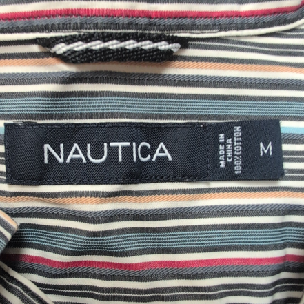 Chemise Nautica M multicolore à rayures coton manches courtes