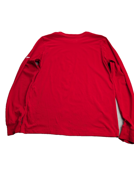 T-shirt Manches Longues Nike Dri-Fit BSM LACROSSE Rouge - Taille M
