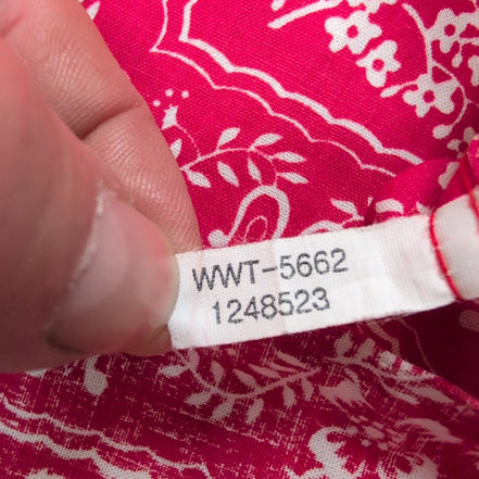 Chemise Hawaïenne Reyn Spooner M Made in Hawaii Rouge Motifs Coton