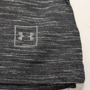 T-shirt Long Under Armour Femme Col V Noir et Gris Mat Taille S