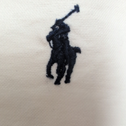 Chemise Ralph Lauren Slim Fit XLT blanc uni logo bleu marine coton