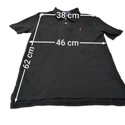 Polo manches courtes Polo Ralph Lauren XL 18-20 S noir logo rouge