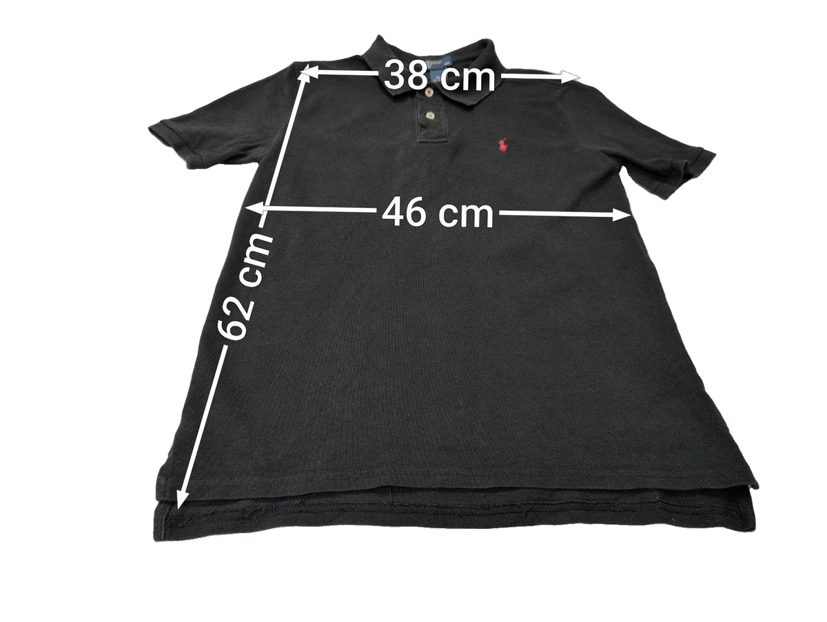 Polo manches courtes Polo Ralph Lauren XL 18-20 S noir logo rouge