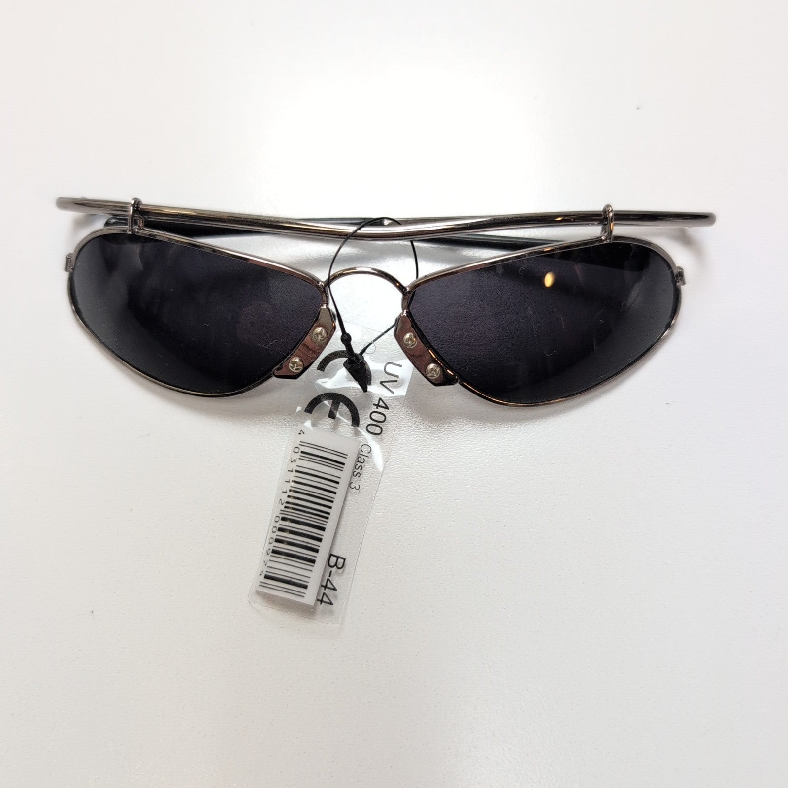 Lunettes de soleil Y2K Cyberpunk Monture Acier Branche Fine