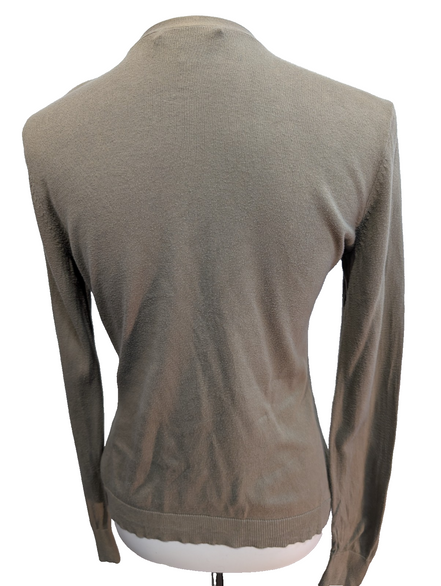 Gilet Lauren Ralph Lauren Femme Kaki Boutons Or Gravés - Taille S