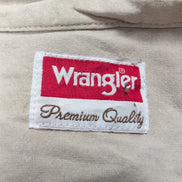 Chemise Wrangler beige crème uni manches courtes taille XXL 2 poches homme