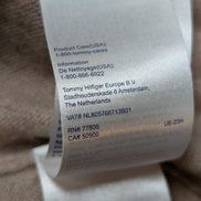 Pull Col V Tommy Hilfiger Marron Clair 100% Laine d'Agneau - Taille L / XL