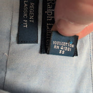 Chemise Polo Ralph Lauren Regent XL Bleu Clair Manches Longues