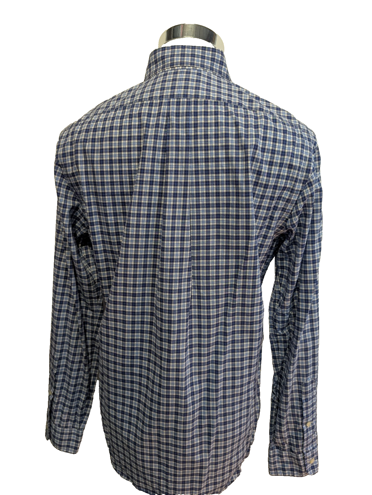 Chemise Polo Ralph Lauren Shirt M Slim Fit Stretch Carreaux Bleu Button Down