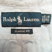 Chemise Ralph Lauren Classic Fit Bleu Clair Logo Bleu Marine XL Coton