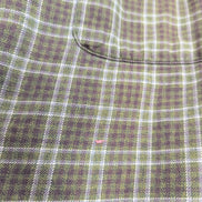 Chemise Patagonia flanelle kaki carreaux coton bio manches courtes S