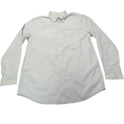 Chemise L.L. Bean rayée bleu manches longues homme taille L