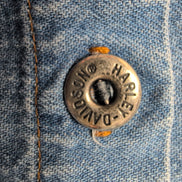 Harley Davidson chemise jean bleu biker blues made in USA XL rare