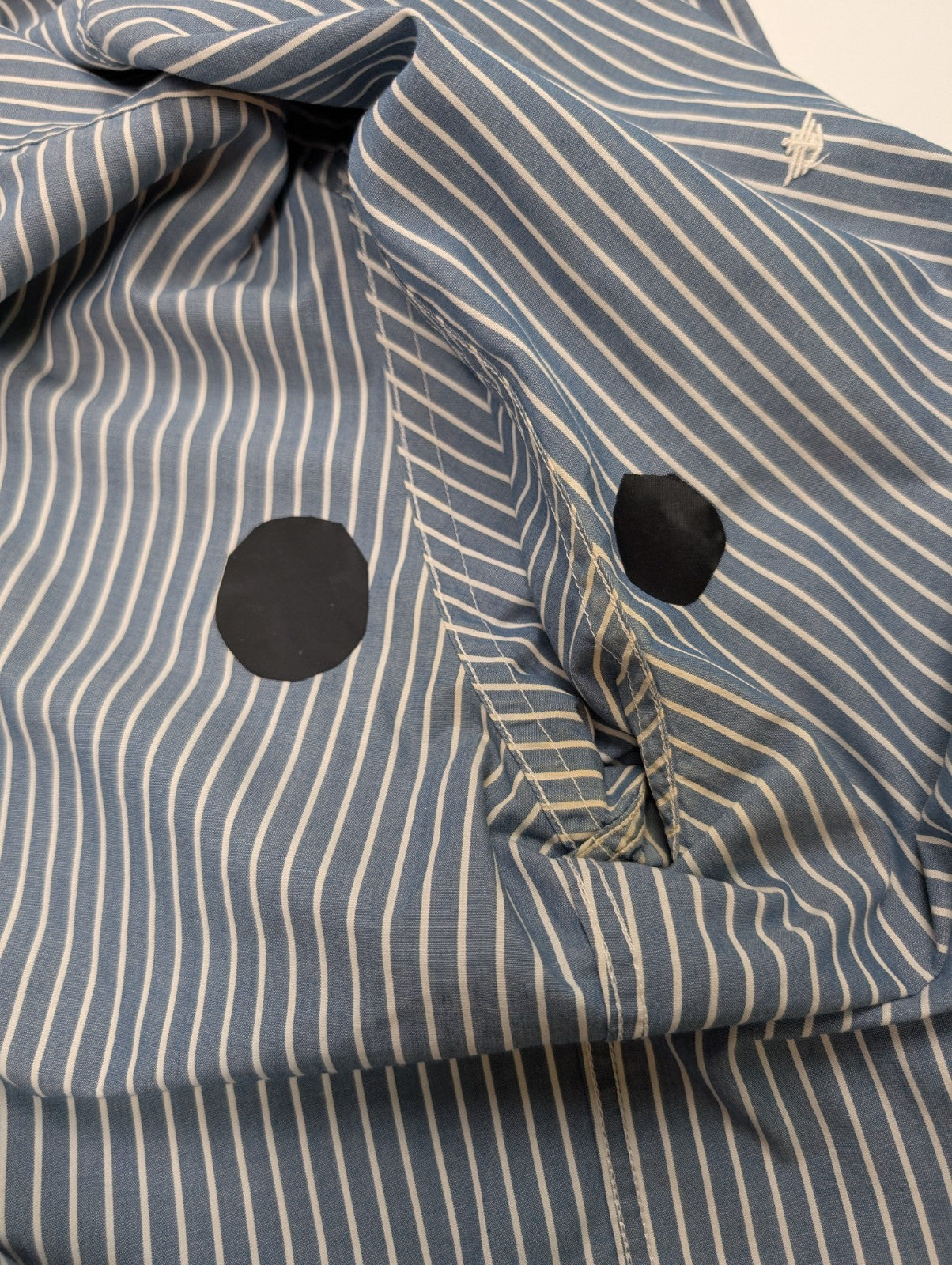 Chemise Dockers bleu à rayures taille L #168msch