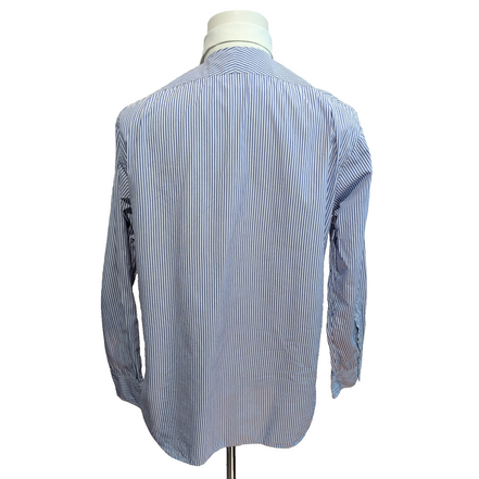 Chemise Polo Ralph Lauren Made Italy L XL Rayures Lilas Vintage manches longues