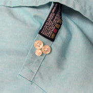 Chemise Nautica Wrinkle Free Vintage Oxford M/L Turquoise Unie manches longues