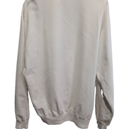 Pull Sweat Polo Ralph Lauren M blanc col rond logo cavalier bleu marine