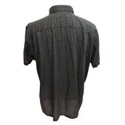 Chemise Patagonia XL Marron Micro Motif Coton Vintage Manches Courtes