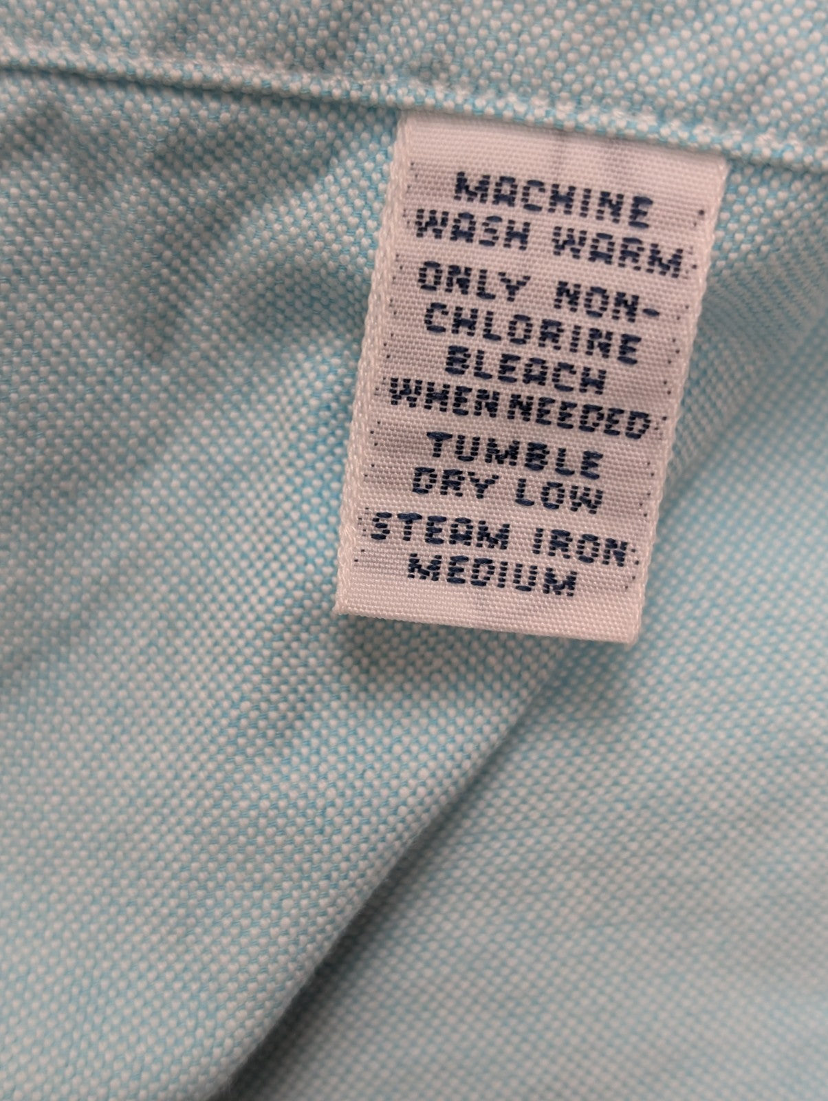 Chemise Ralph Lauren Manches Longues Custom Fit Turquoise Taille L