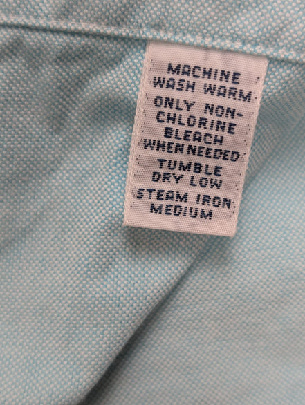Chemise Ralph Lauren Manches Longues Custom Fit Turquoise Taille L