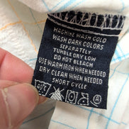 Chemise US Polo Assn Carreaux Bleu et Blanc Taille M 100% Coton Manches courtes