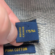 Gilet Polo Ralph Lauren sans manches gris zippé coton Pima taille M