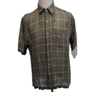 Chemise Polo Ralph Lauren L Lin Lance Kaki Manches Courtes Col Classique Shirt