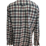CHAPS Flanelle Rouge Noir L Logo Brodé TBE VINTAGE 100% Coton | 311S