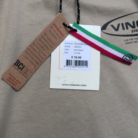 T-shirt Vingino Pro 14/16 Ans 164 Crème Manches Longues Neuf Étiquette