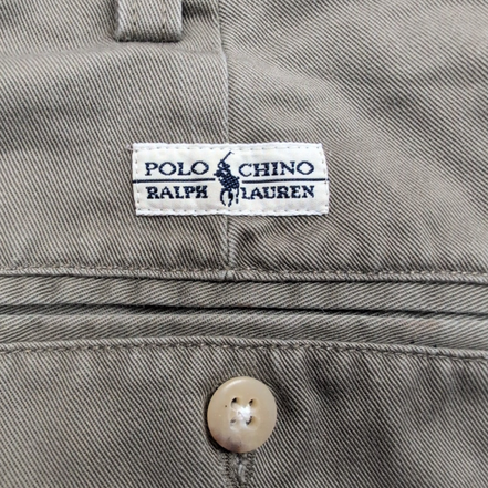 Pantalon Chino Polo Ralph Lauren W38 L30 Kaki 100% Coton À Pinces