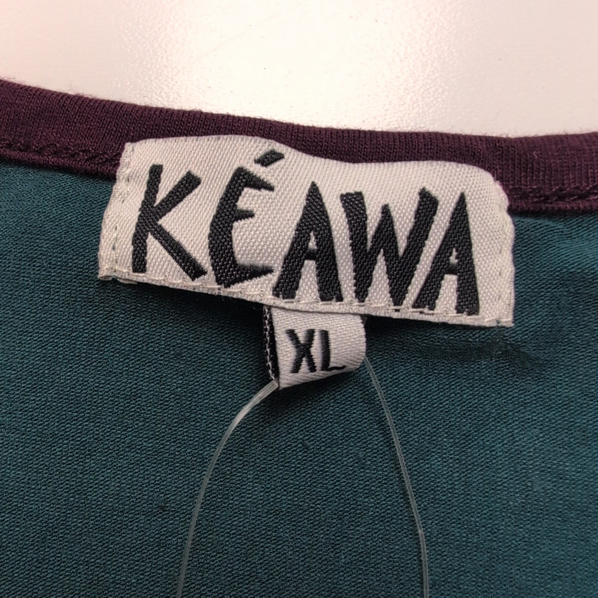 Robe Kéawa XL Verte Bordeaux Manches Longues Brodée Neuve Étiquette