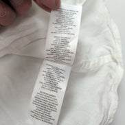 Chemise Armani Exchange LG 100% Lin Blanche 2 Poches Manches Retroussables