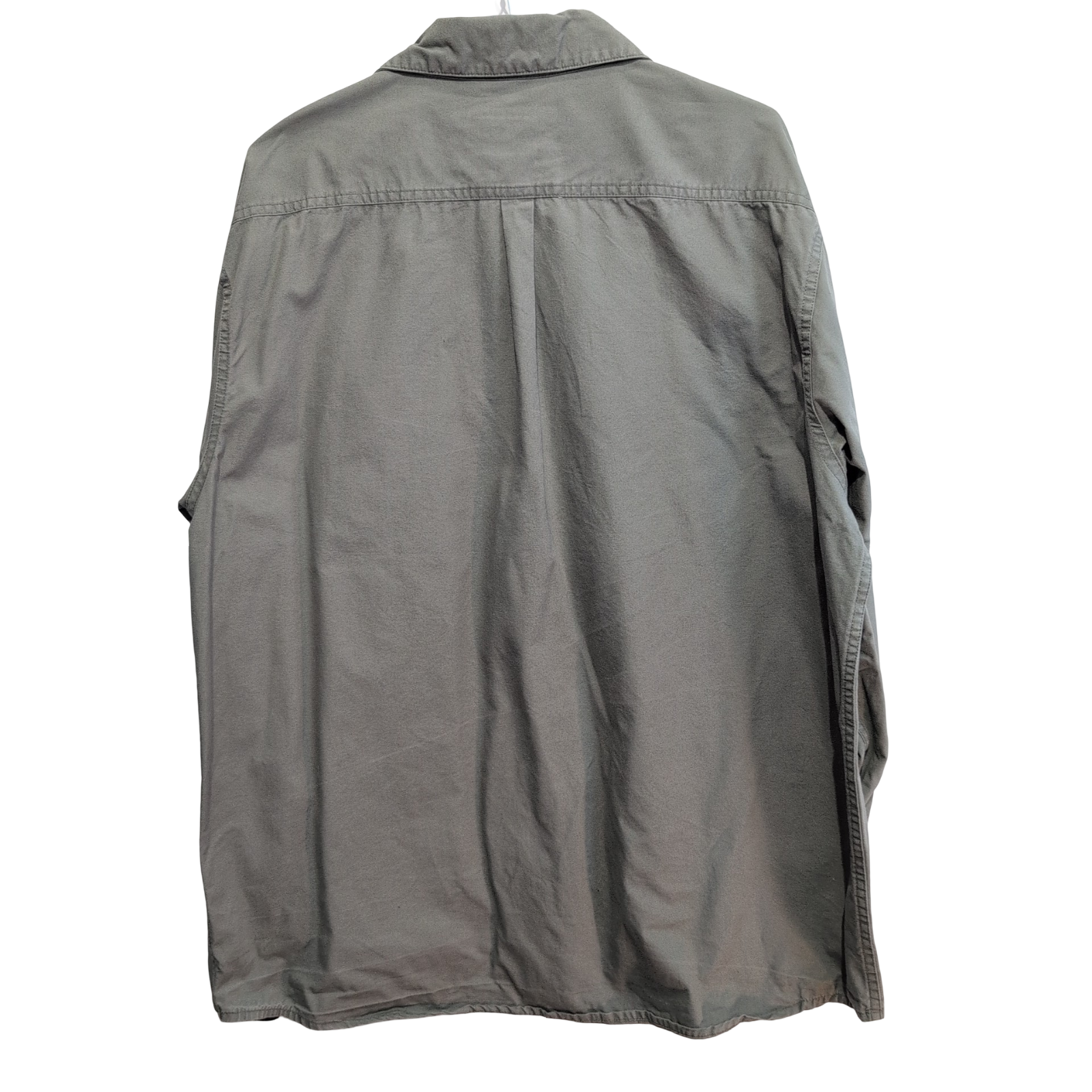 Chemise Wrangler kaki 2 poches logo brodé taille L manches longues homme