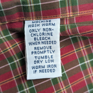 Ralph Lauren Chemise Homme M Rouge Vert Tartan Écossais Manches Longues Classic