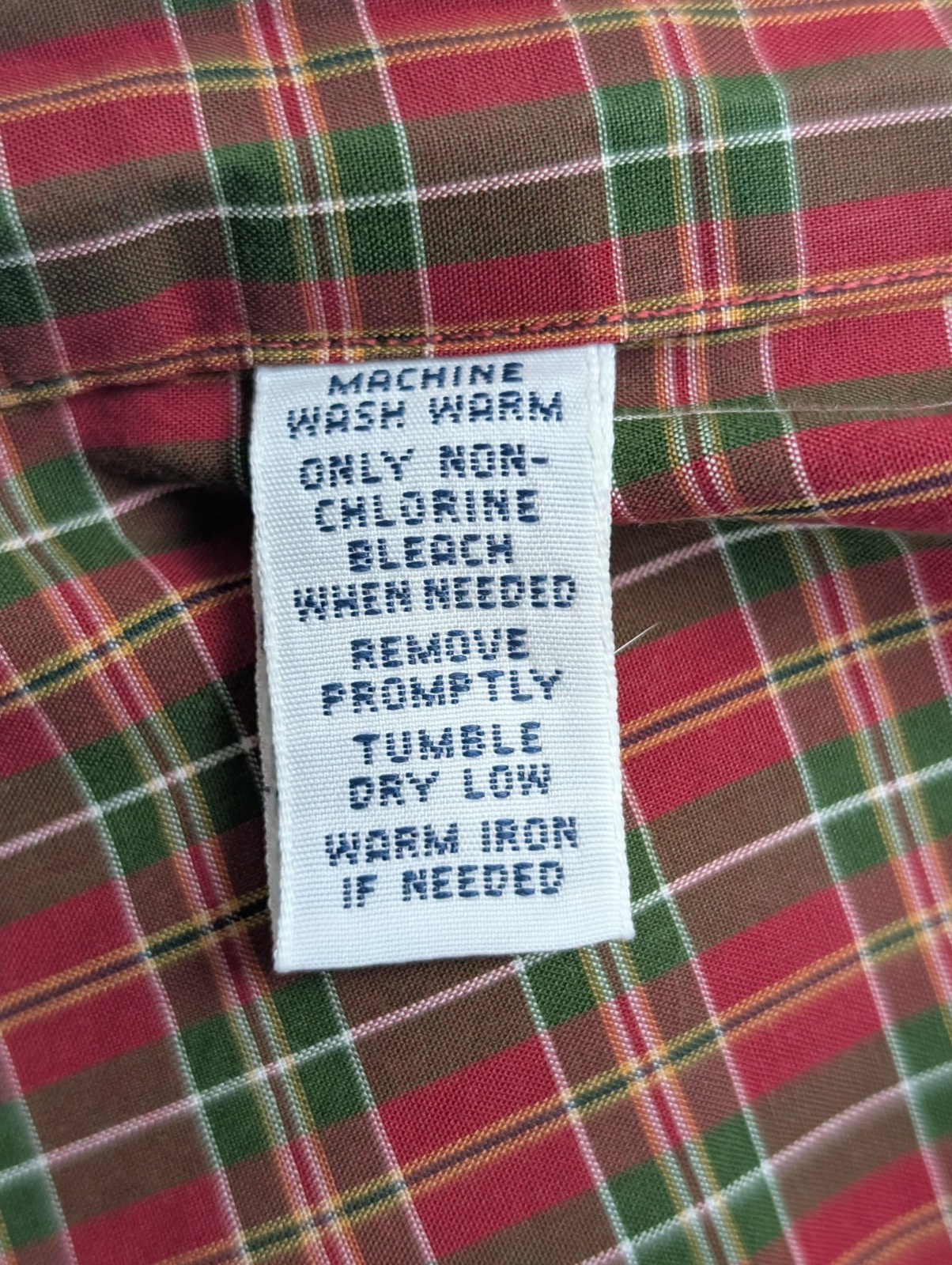 Ralph Lauren Chemise Homme M Rouge Vert Tartan Écossais Manches Longues Classic