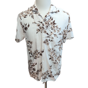 Chemise Hawaïenne Abercrombie & Fitch Viscose Blanc Floral M