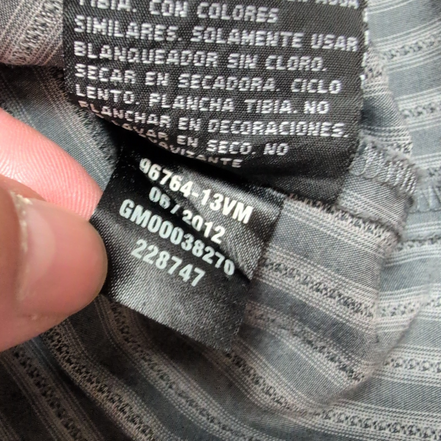 Chemise Harley Davidson XL Gris Rayures Manches courtes HD N°1 2 Poches