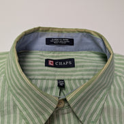 Chemise Chaps verte à rayures taille XXL #234msch