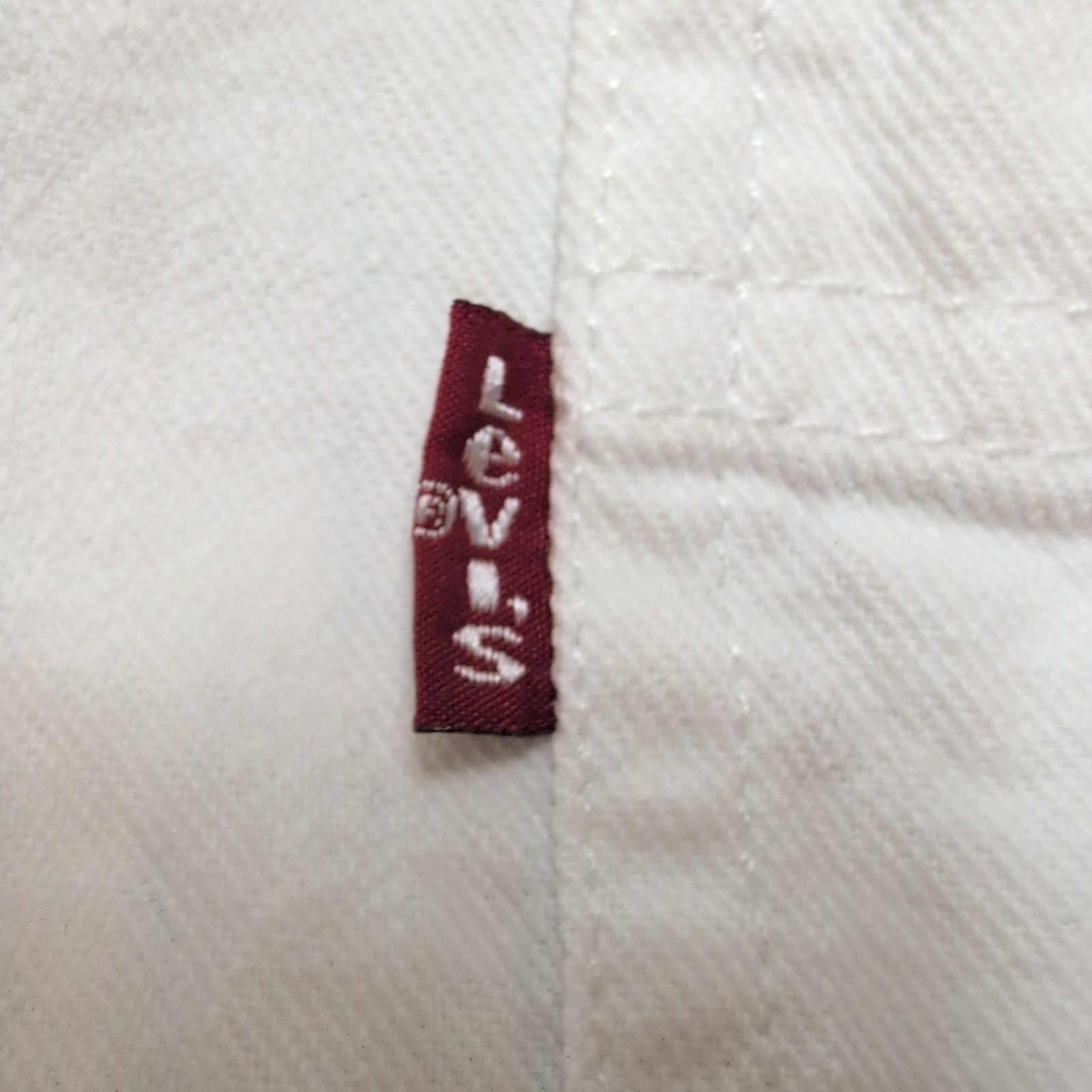 Chemise Levi's L Blanc Jean Coton 2 Poches Boutons Métal Homme